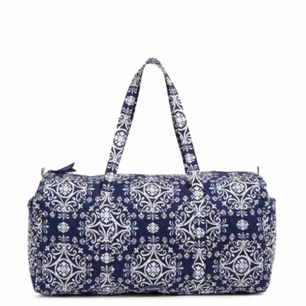 Vera Bradley Women's Blue Patterned Duffel Bag
